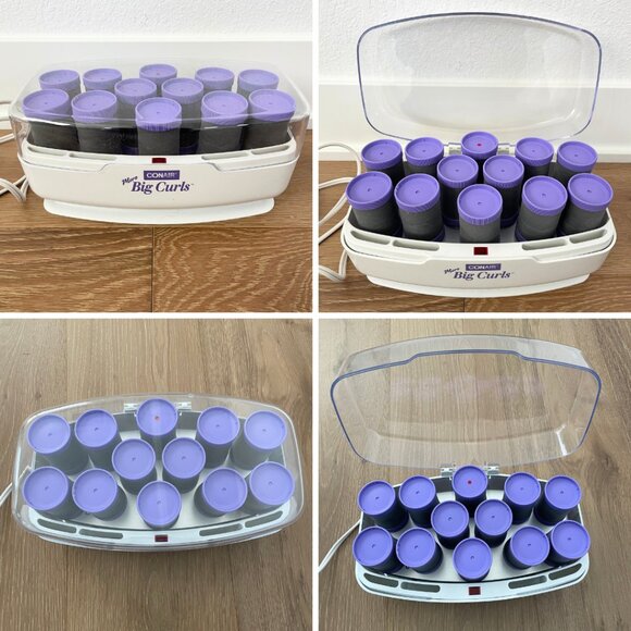 Vintage Conair More Big Curls Volume Hairsetter 1998 Jumbo Rollers 1 ½” CHV12N - Picture 3 of 10